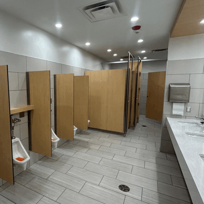 K-12 Bathroom Tile Installation